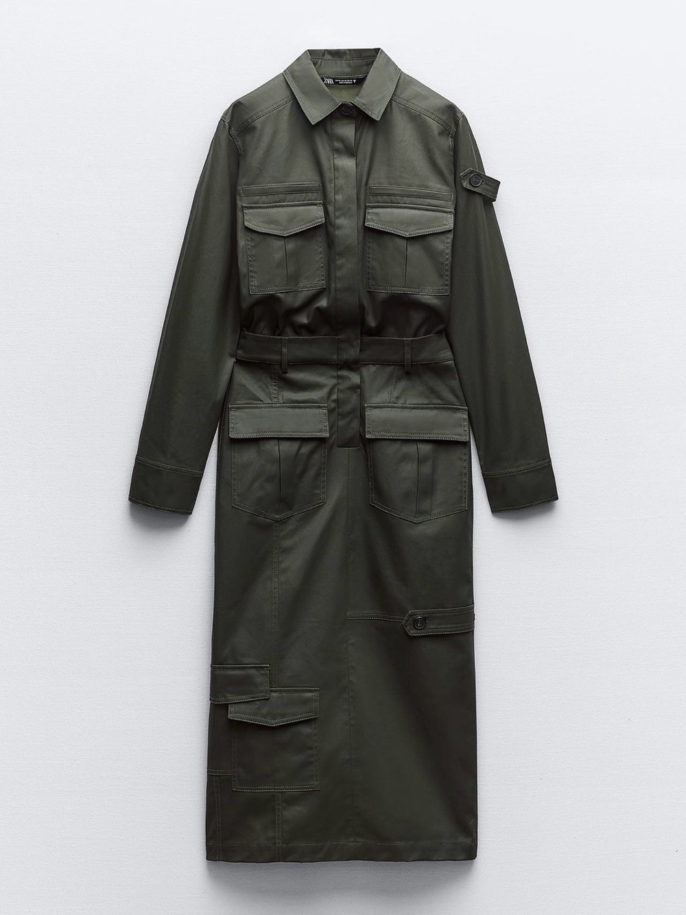 Zara midi shirt dress